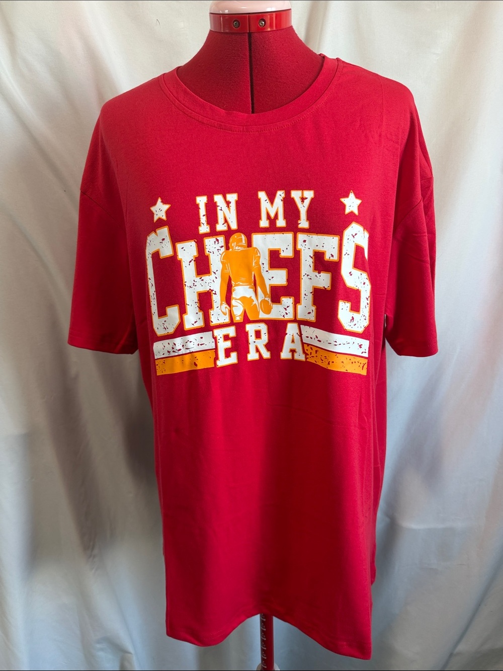 Womenâs Red 'In My Chiefs Era' Graphic Tee